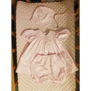 Newborn Pink Summer Dress 3 Piece Set